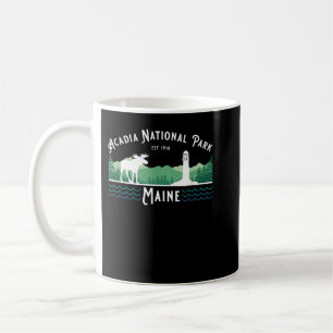 Acadia Nationalpark Maine Moose Lighthouse Kaffeetasse