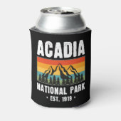 Acadia Nationalpark, Maine Retro Vintag Dosenkühler (Kanne Rückseite)