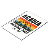 Acadia Nationalpark, Maine Retro Vintag Notizblock (Linke Seite)