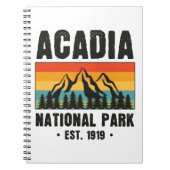 Acadia Nationalpark, Maine Retro Vintag Notizblock (Vorderseite)