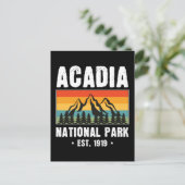 Acadia Nationalpark, Maine Retro Vintag Postkarte (Stehend Vorderseite)