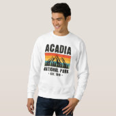 Acadia Nationalpark, Maine Retro Vintag Sweatshirt (Vorne ganz)