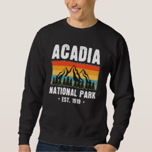 Acadia Nationalpark, Maine Retro Vintag Sweatshirt