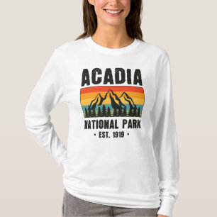 Acadia Nationalpark, Maine Retro Vintag T-Shirt