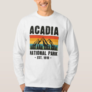 Acadia Nationalpark, Maine Retro Vintag T-Shirt