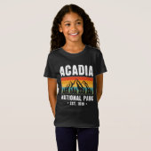 Acadia Nationalpark, Maine Retro Vintag T-Shirt (Vorne ganz)