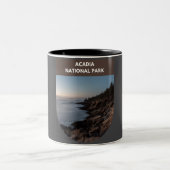 Acadia Nationalpark - Maine Zweifarbige Tasse (Mittel)