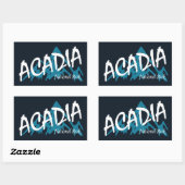 Acadia Nationalpark Mountains Rechteckiger Aufkleber (Blatt)