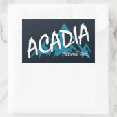 Acadia Nationalpark Mountains Rechteckiger Aufkleber (Tasche)