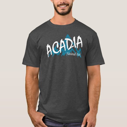 Acadia Nationalpark Mountains T-Shirt (Vorderseite)