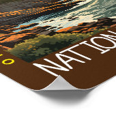 Acadia Nationalpark Otter Cliff erschüttert Poster (Ecke)