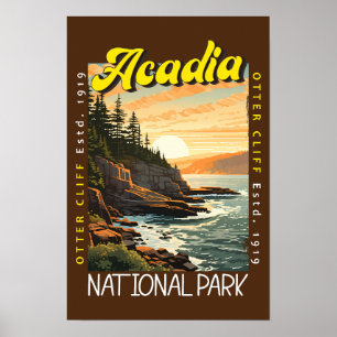Acadia Nationalpark Otter Cliff erschüttert Poster