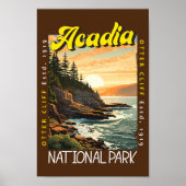 Acadia Nationalpark Otter Cliff erschüttert Poster (Vorne)