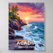 Acadia Nationalpark | Otter Cliffs Mainreise Poster (Vorne)