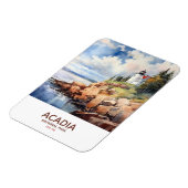 Acadia Nationalpark - Park Bass Harbour Lighthouse Magnet (Linke Seite)
