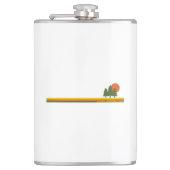 Acadia Nationalpark Pine Trees Flachmann (Vorderseite)