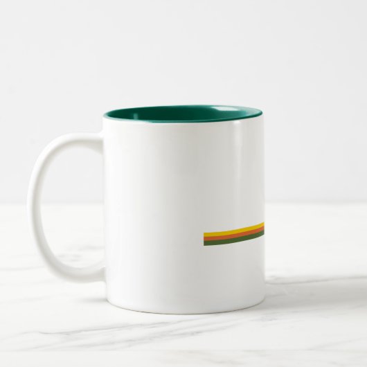 Acadia Nationalpark Pine Trees Zweifarbige Tasse (Links)