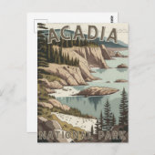 Acadia Nationalpark Postkarte (Vorne/Hinten)