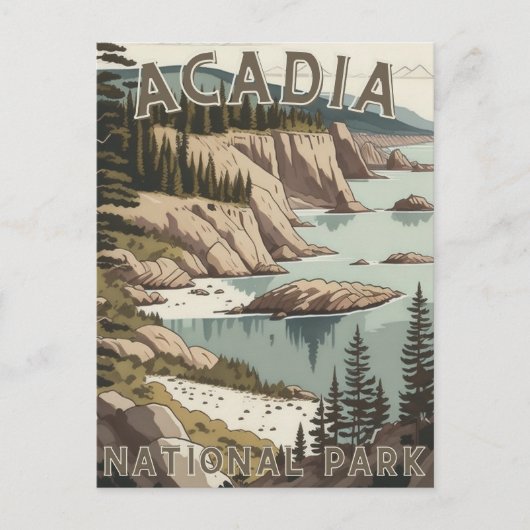 Acadia Nationalpark Postkarte (Vorderseite)