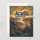 Acadia Nationalpark Postkarte (Vorne/Hinten)