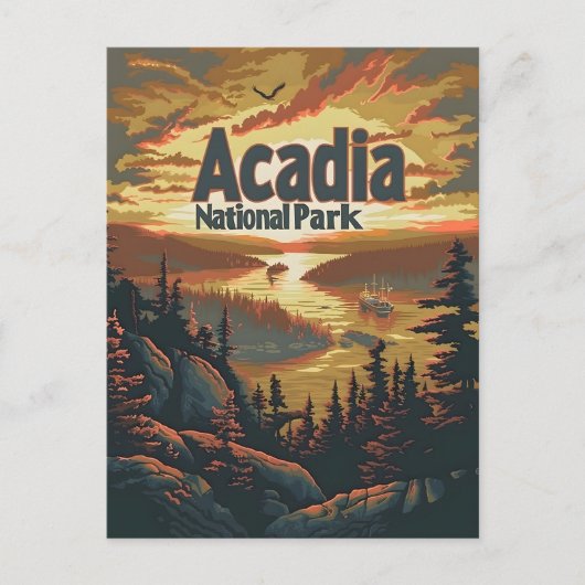 Acadia Nationalpark Postkarte (Vorderseite)