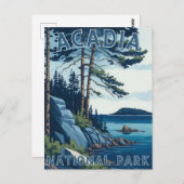 Acadia Nationalpark Postkarte (Vorne/Hinten)