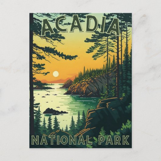 Acadia Nationalpark Postkarte (Vorderseite)