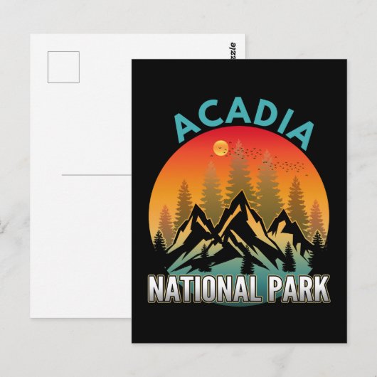 Acadia Nationalpark Postkarte (Vorne/Hinten)