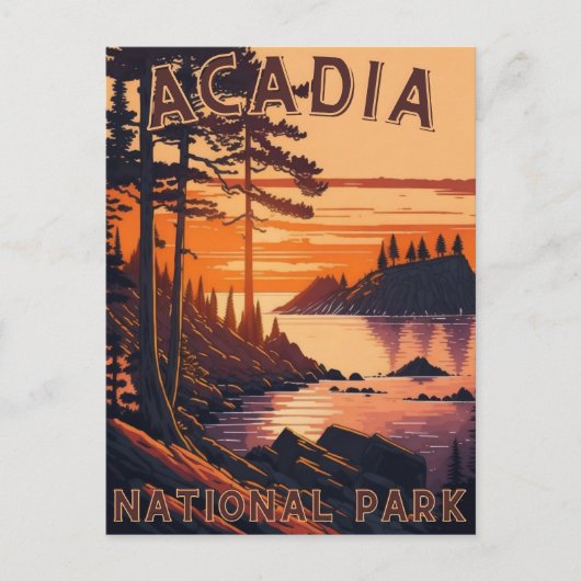 Acadia Nationalpark Postkarte (Vorderseite)