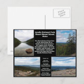 Acadia Nationalpark Postkarte (Vorne/Hinten)