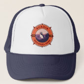 Acadia Nationalpark Puffin Retro Kompass Emblem Truckerkappe (Vorderseite)