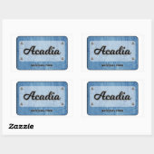 Acadia Nationalpark Rechteckiger Aufkleber (Blatt)