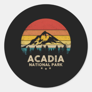 Acadia Nationalpark Runder Aufkleber