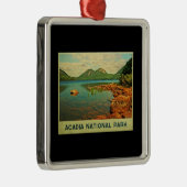 Acadia Nationalpark Silbernes Ornament (Rechts)