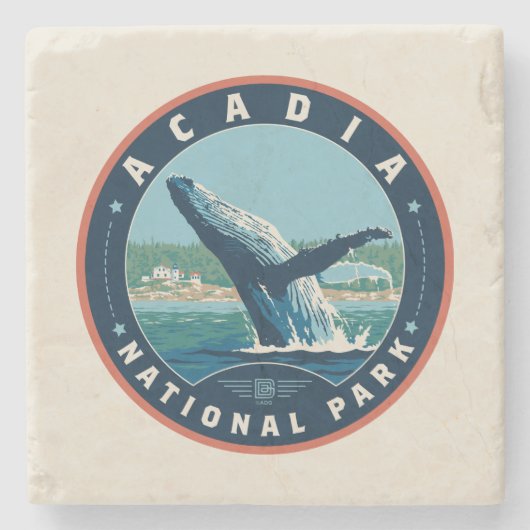 Acadia Nationalpark Steinuntersetzer (Vorderseite)