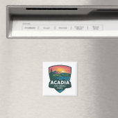 Acadia Nationalpark Sunset Abzeichen Magnet (In Situ (Geschirrspüler))