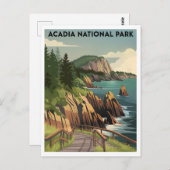 Acadia Nationalpark Vintag Postkarte (Vorne/Hinten)