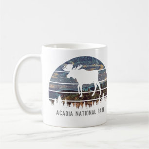 Acadia Nationalpark Vintage Elche individuell anpa Kaffeetasse