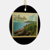 Acadia Nationalpark Vintage Keramik Ornament (Rechts)