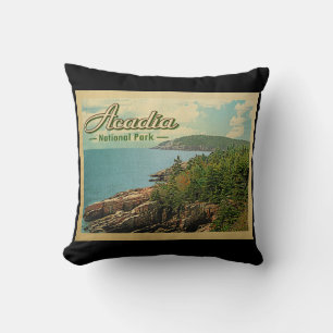 Acadia-Nationalpark-Vintage Reise Kissen