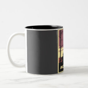 ACADIA Nationalpark Vintage Reise Zweifarbige Tasse