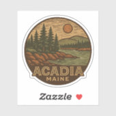 Acadia Nationalpark Vinyl Sticker - wasserdicht (Blatt)