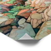 Acadia Nationalpark Wasserfarbenen Malerei Poster (Ecke)