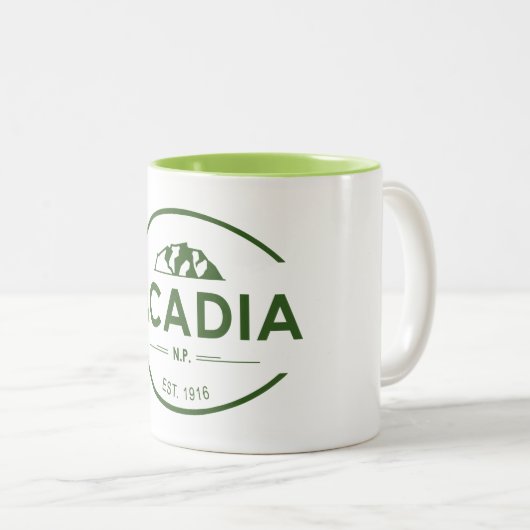 Acadia Nationalpark Zweifarbige Tasse (VorderseiteRechts)