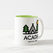 Acadia Nationalpark Zweifarbige Tasse (VorderseiteRechts)