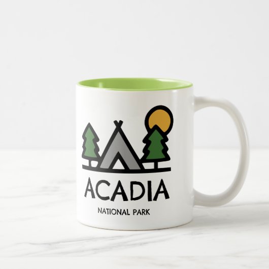 Acadia Nationalpark Zweifarbige Tasse (Rechts)