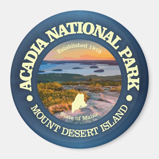 Acadia NP (Cadillac Mtn) Magnet (Vorne)
