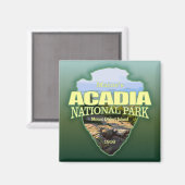Acadia NP (Pfeilspitzen) Magnet (Vorderseite/Rückseite)