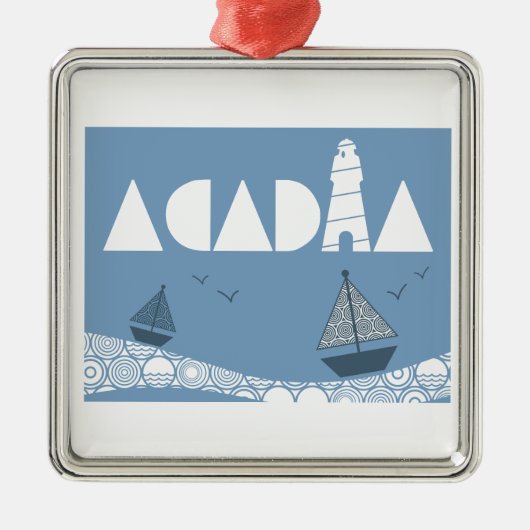 Acadia Ornament Aus Metall (Vorne)