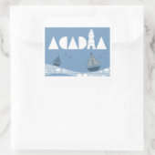 Acadia Quadratischer Aufkleber (Tasche)